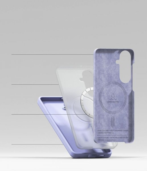 Ringke Samsung Galaxy S26 Plus Deksel Silicone Magnetic Lilla