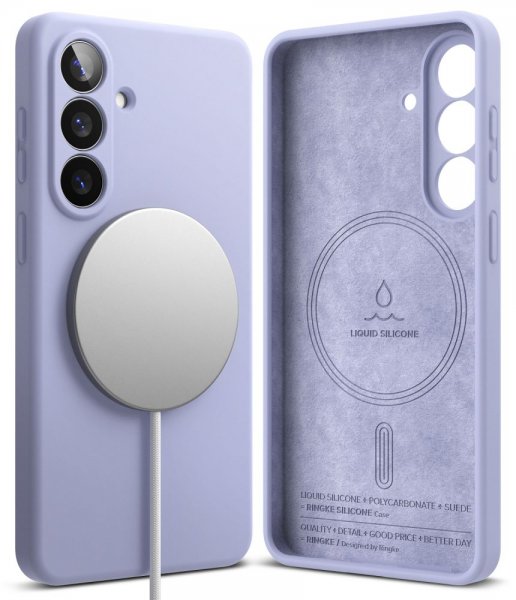 Ringke Samsung Galaxy S26 Deksel Silicone Magnetic Lilla