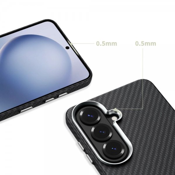 Tech-Protect Samsung Galaxy S26 Deksel Ion Carbon MagSafe Svart