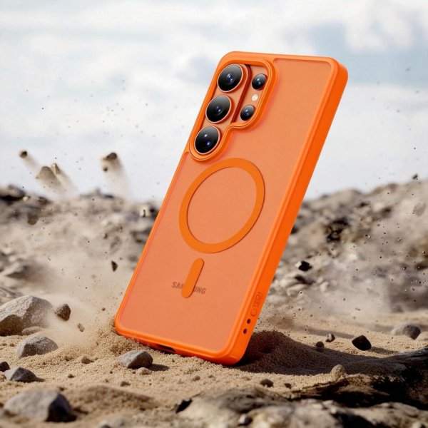 Tech-Protect Samsung Galaxy S26 Ultra Deksel MagMat MagSafe Oransje