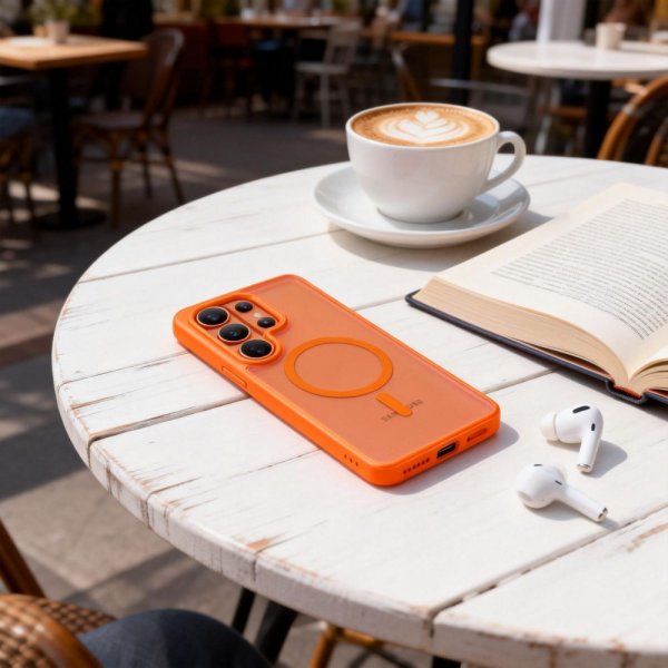 Tech-Protect Samsung Galaxy S26 Ultra Deksel MagMat MagSafe Oransje