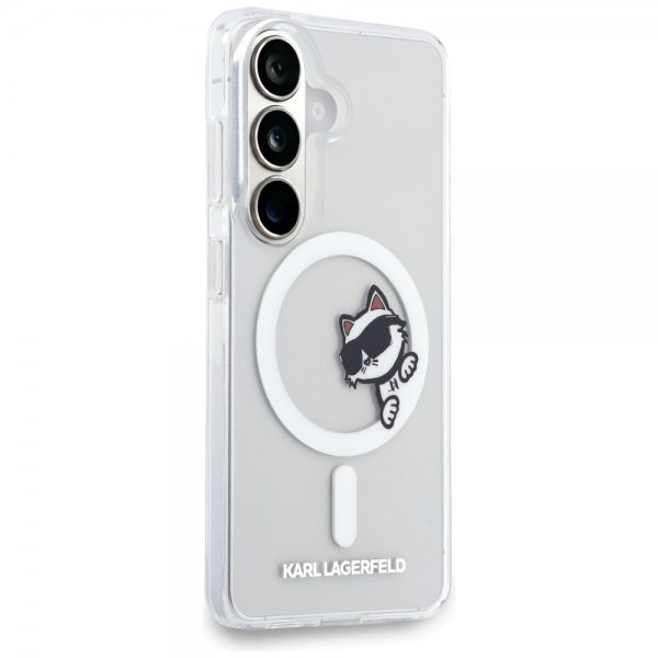 Karl Lagerfeld Samsung Galaxy S26 Deksel Choupette Peekaboo MagSafe Transparent