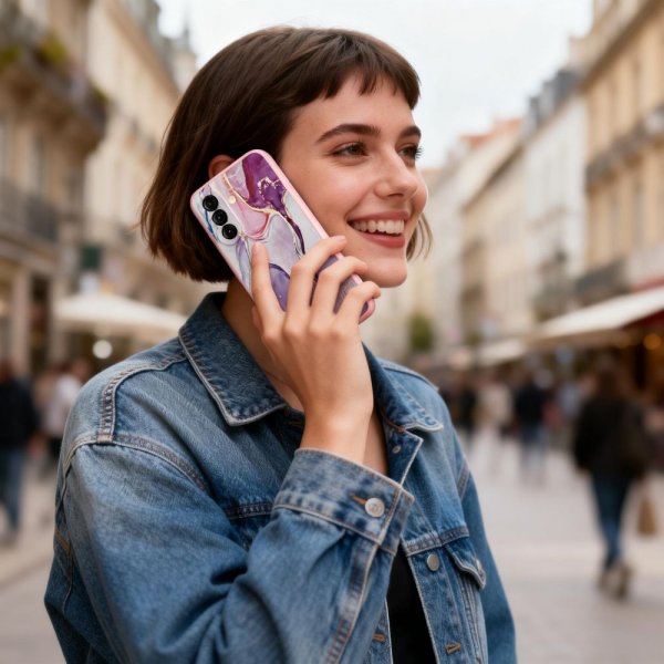 Tech-Protect Samsung Galaxy A37 Deksel Icon Pink Marble