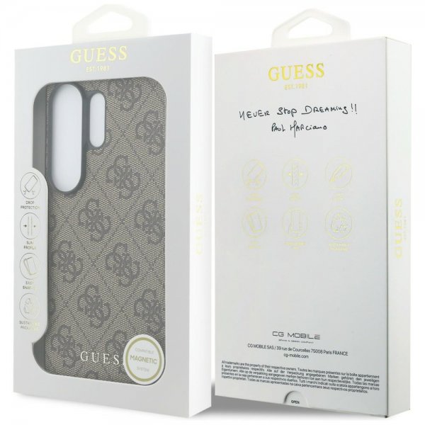 Guess Samsung Galaxy S26 Ultra Deksel 4G Charm MagSafe Brun