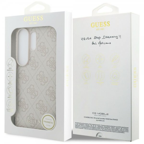 Guess Samsung Galaxy S26 Ultra Deksel 4G Charm MagSafe Rosa