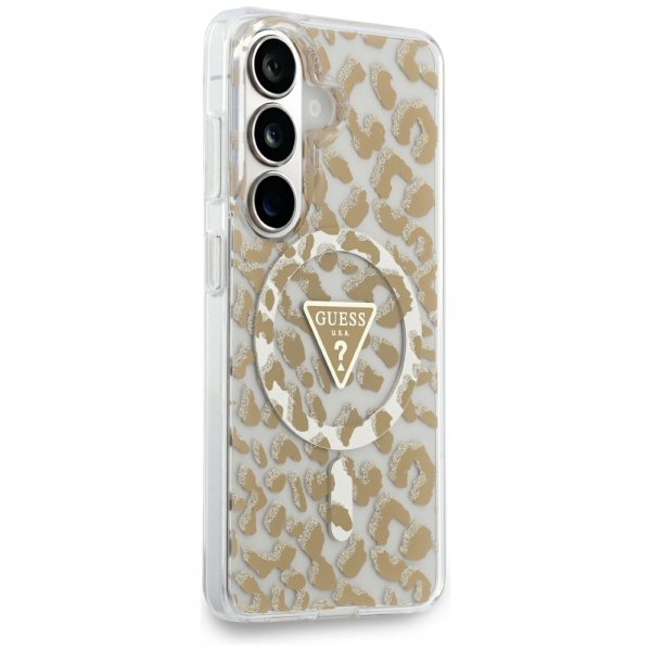 Guess Samsung Galaxy S26 Deksel Leopard Print MagSafe Brun