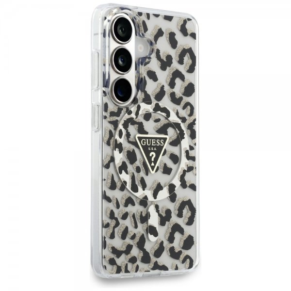 Guess Samsung Galaxy S26 Deksel Leopard Print MagSafe Svart Hvit