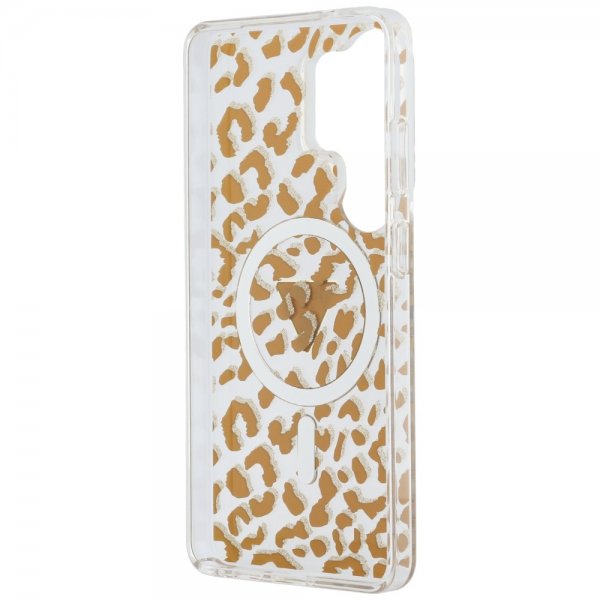 Guess Samsung Galaxy S26 Ultra Deksel Leopard Print MagSafe Brun