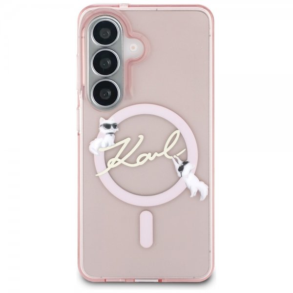 Karl Lagerfeld Samsung Galaxy S26 Deksel Script MagSafe Rosa