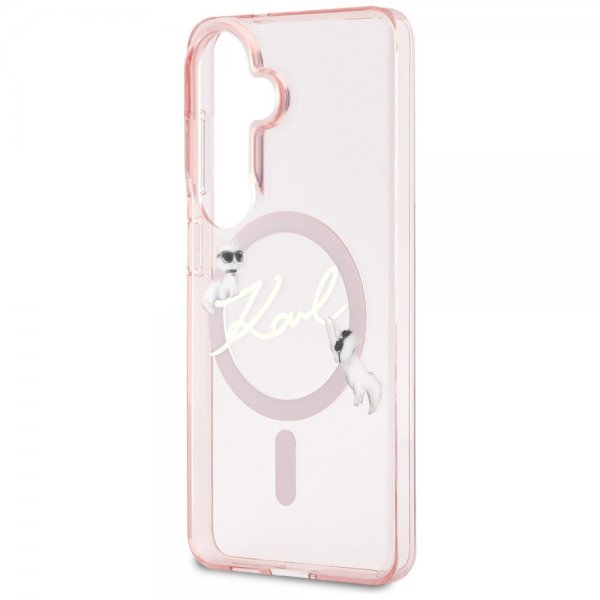 Karl Lagerfeld Samsung Galaxy S26 Deksel Script MagSafe Rosa