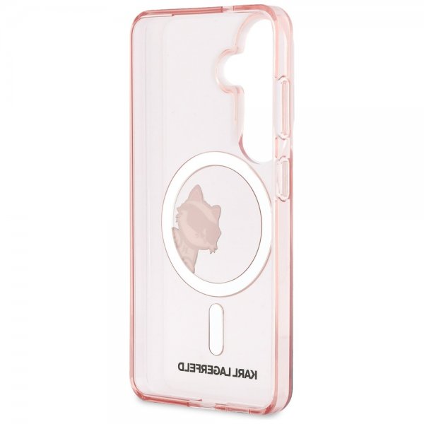 Karl Lagerfeld Samsung Galaxy S26 Deksel Choupette Peekaboo MagSafe Rosa