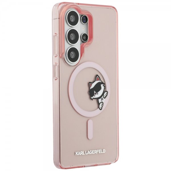 Karl Lagerfeld Samsung Galaxy S26 Ultra Deksel Choupette Peekaboo MagSafe Rosa