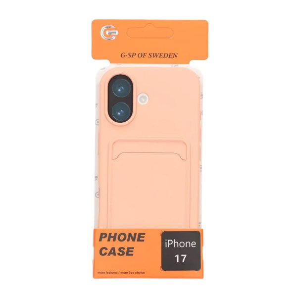 iPhone 17 Deksel Kortholder Rosa