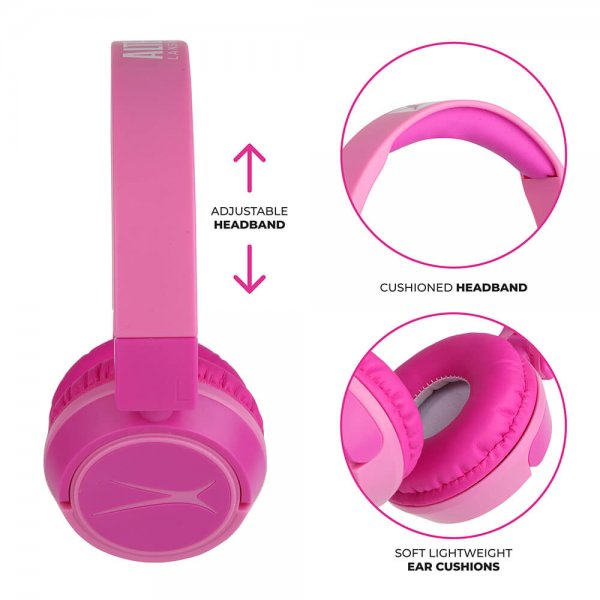 Altec Lansing Hodetelefoner Trådløs 2in1 On-Ear Rosa
