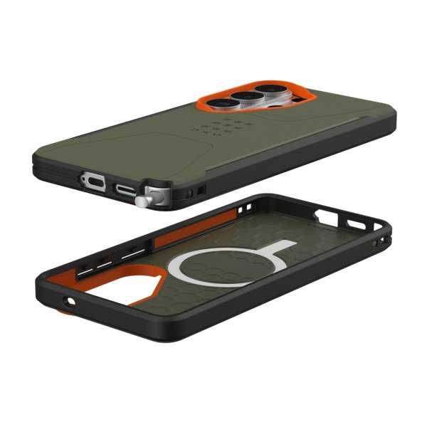 Urban Armor Gear (UAG) Samsung Galaxy S26 Ultra Deksel Civilian MagSafe Olive/Orange