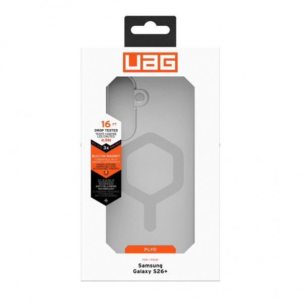 Urban Armor Gear (UAG) Samsung Galaxy S26 Plus Deksel Plyo MagSafe Ice/Silver