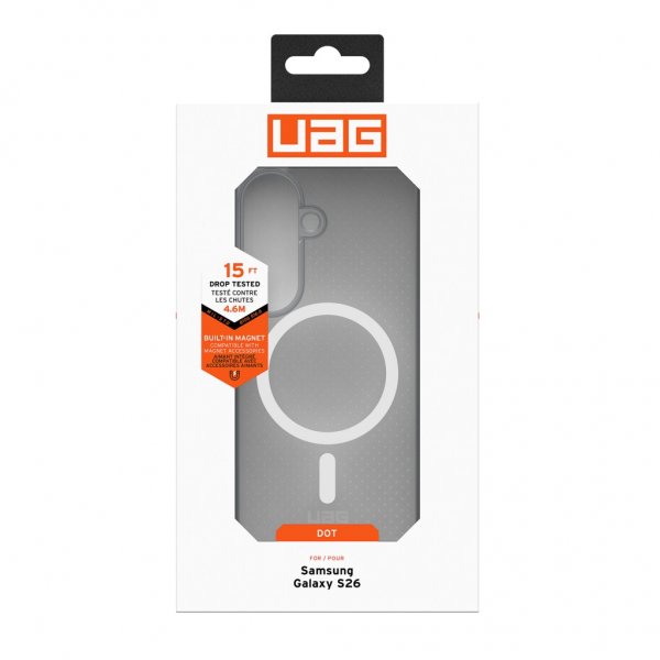 Urban Armor Gear (UAG) Samsung Galaxy S26 Deksel Dot MagSafe True Clear Ice/Ash