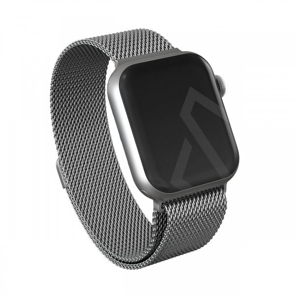 Burga Apple Watch 44/45/46mm/Ultra 49mm Armbånd Metal Mesh Sølv