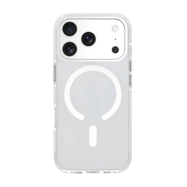 iPhone 17 Pro Max Deksel Støtsikker MagSafe Hvit