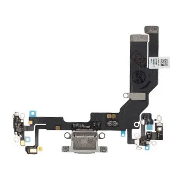 iPhone 16 ladekontakt med flexkabel - hvit
