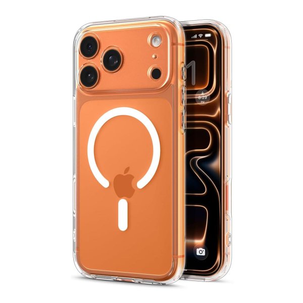 Rvelon iPhone 17 Pro Deksel Kamerastøtfanger MagSafe Transparent