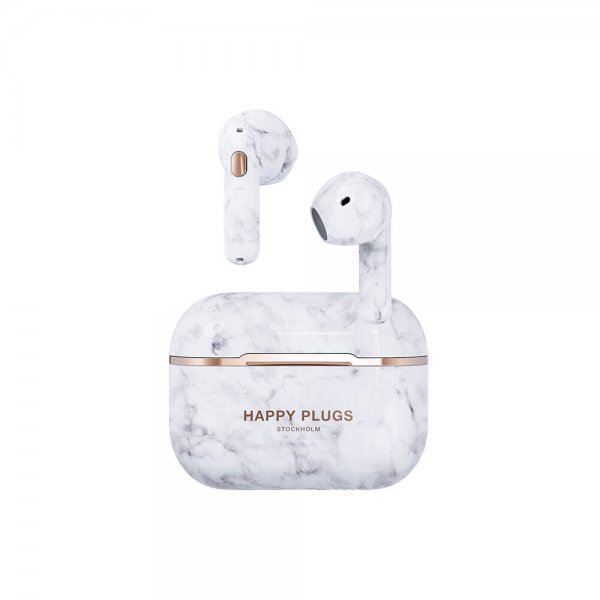 Happy Plugs Hope Vit Marmor