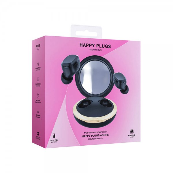 Happy Plugs Hodetelefoner Adore In-Ear Svart