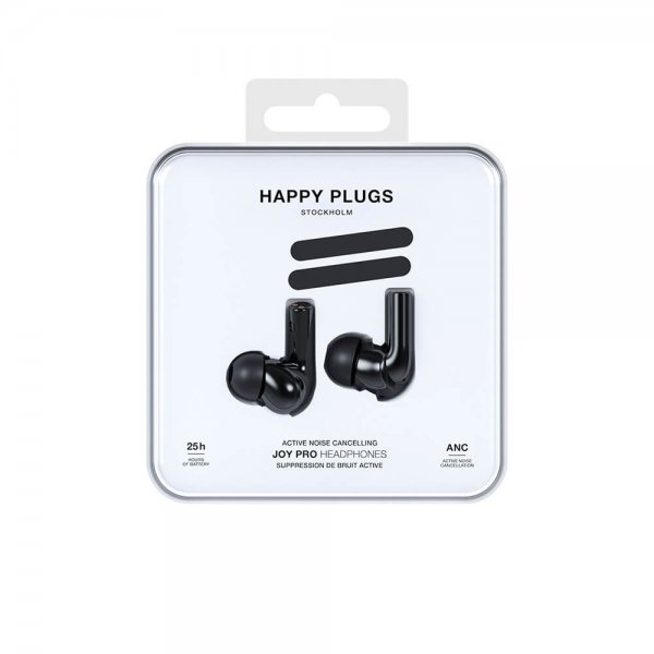 Happy Plugs Hodetelefoner Joy Pro In-Ear ANC Svart