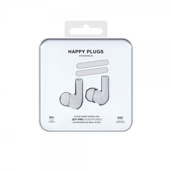 Happy Plugs Hodetelefoner Joy Pro In-Ear ANC Hvit