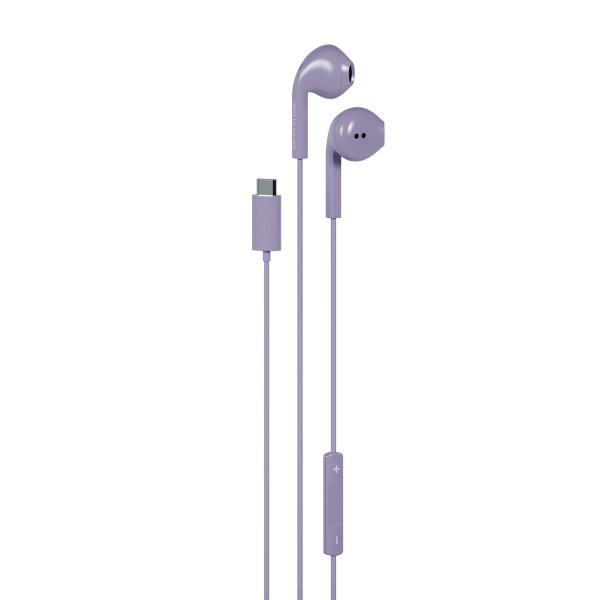 Happy Plugs Kablede Hodetelefoner USB-C Lilla