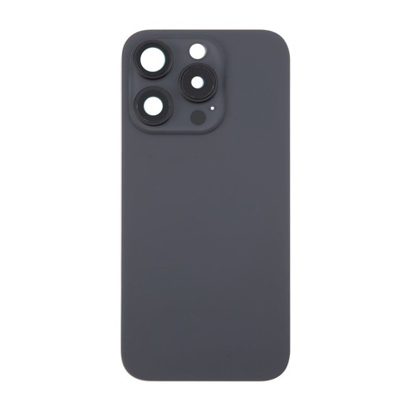 iPhone 16 Pro baksideglass med magnet og kameralinse - svart titan