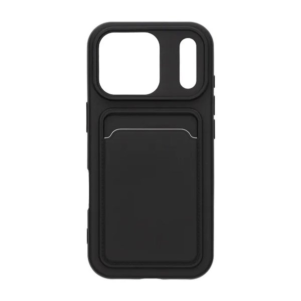iPhone 17 Pro Deksel Kortholder Svart