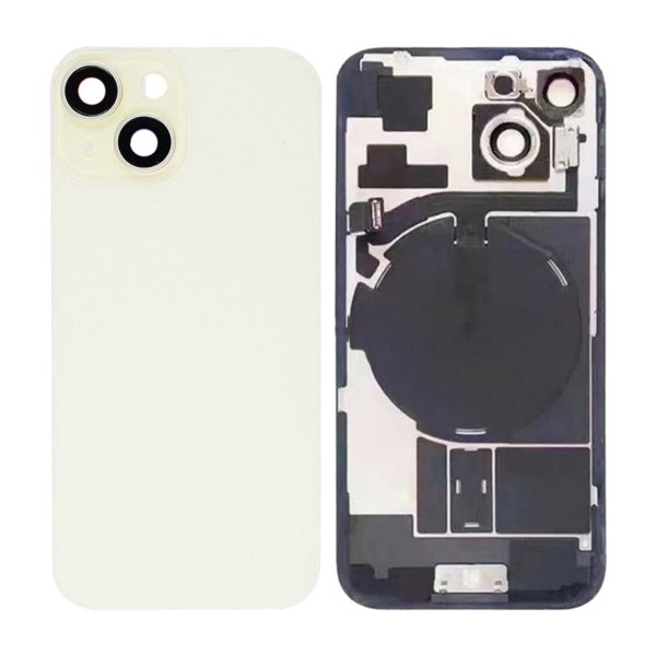 iPhone 15 Baksideglass Komplett OEM - Gul