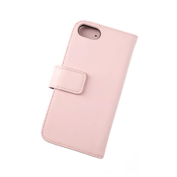 Rvelon iPhone 7/8/SE Etui Ekte skinn Kortlommer Rosa