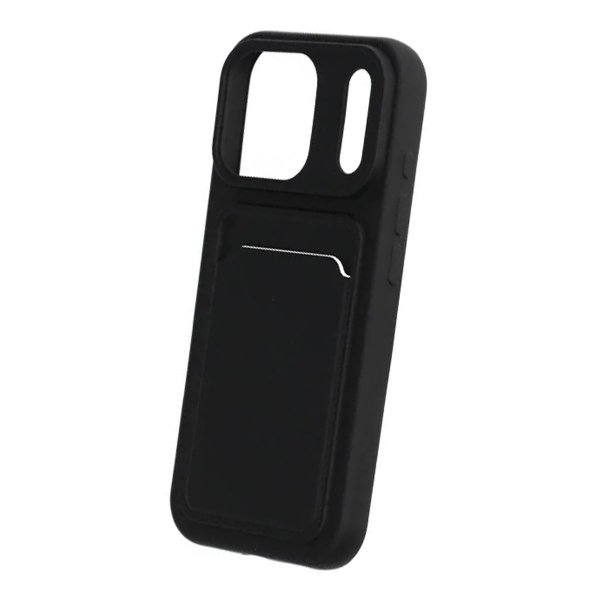 iPhone 17 Pro Deksel Kortholder Svart