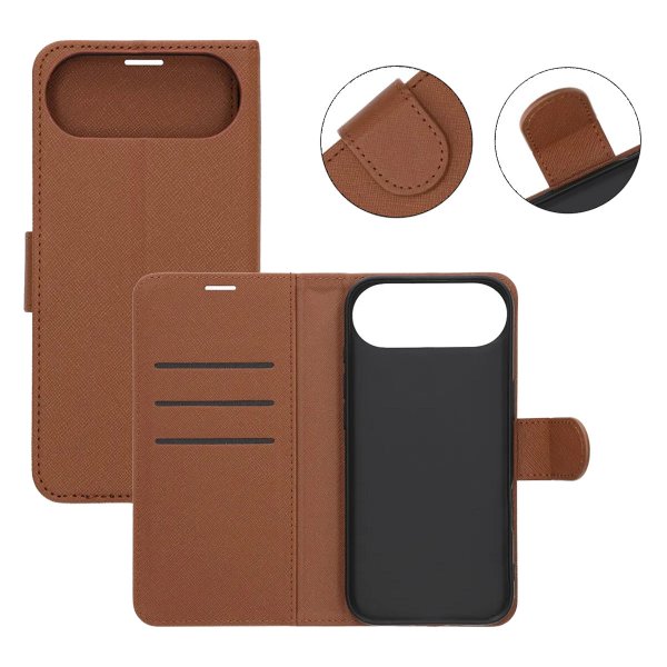 iPhone Air Etui med Stativ Brun