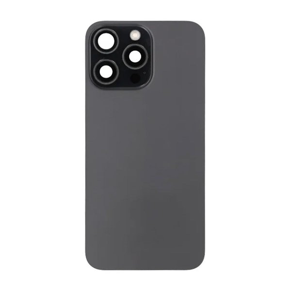 iPhone 15 Pro Max Bakside glass Komplett OEM - Svart