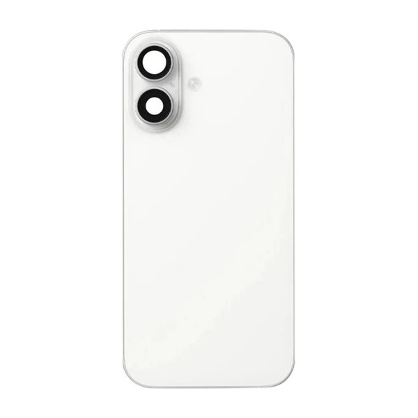 iPhone 16 Plus Baksideglass med smådeler - Hvit
