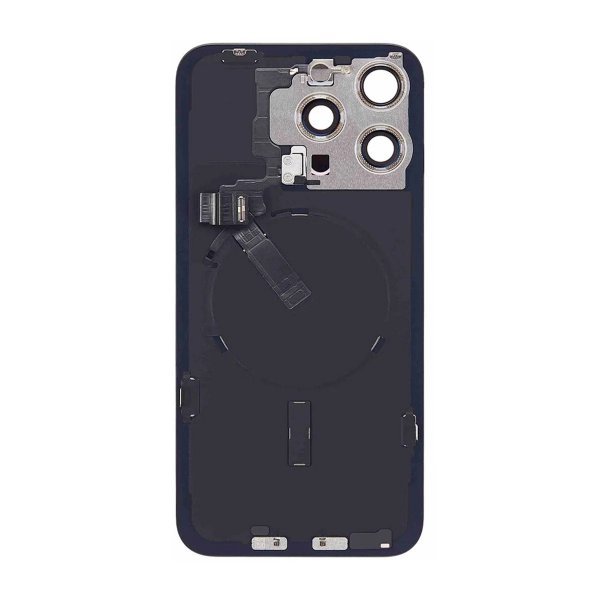 iPhone 15 Pro Max Bakside Glass Komplett OEM - Naturlig Titan