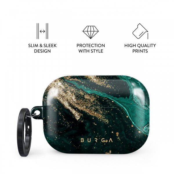 Burga AirPods Pro 2 Deksel Design Emerald Pool