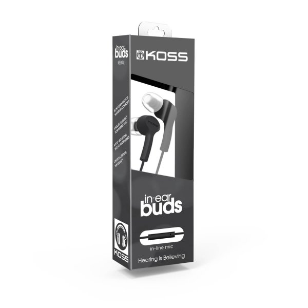Koss Hodetelefoner KEB9i In Ear Mic Svart
