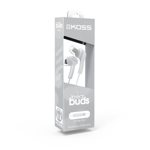 Koss Hodetelefoner KEB9i In Ear Mic Hvit