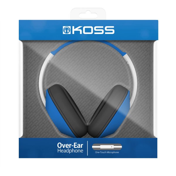 Koss Hodetelefoner UR23i Over Ear One Touch Mic Blå