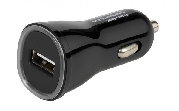 Vivanco Mobillader til bil 1xUSB-A 2.1A 12/24V Svart