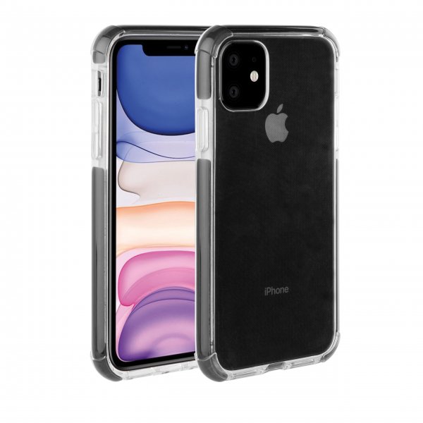 Vivanco iPhone 11 Deksel Rock Solid Svart Transparent