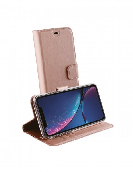 Vivanco iPhone Xr Etui Classic Wallet Rosegull