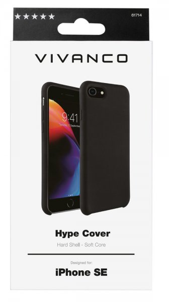 Vivanco iPhone 6/6S/7/8/SE Deksel Hype Cover Svart