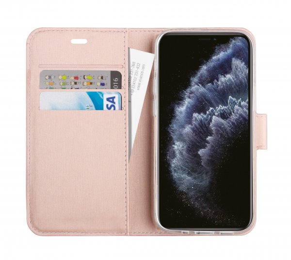 Vivanco iPhone 12 Pro Max Etui Classic Wallet Rosegull