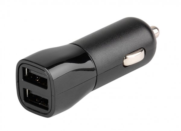Vivanco Mobillader til bil Fast Car Charger 2xUSB-A 17W Svart
