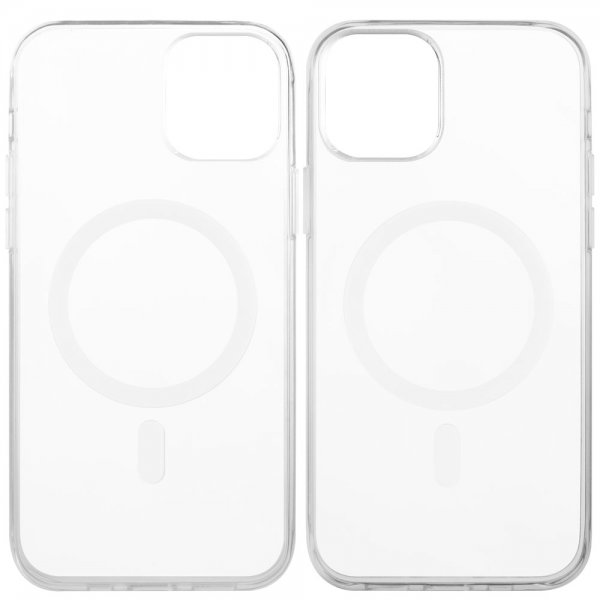 Vivanco iPhone 13 Mini Deksel Mag Steady MagSafe Transparent